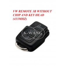 VW REMOTE 3B WITHOUT CHIP AND KEY HEAD 433MHZ